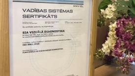 Kvalitātes vadības sistēmas sertifikāts